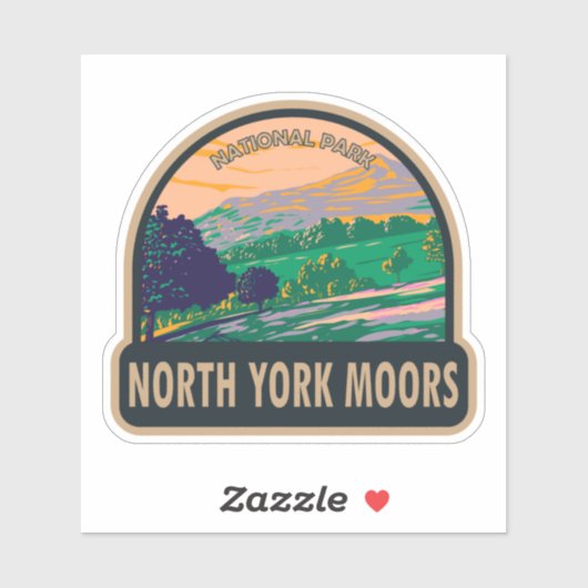 North York Moors National Park England  Sticker (Vel)