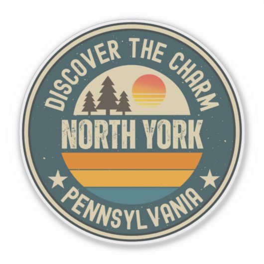 North York, Pennsylvania Sticker (Voorkant)