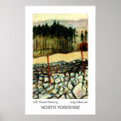 North Yorkshire Moors Print of Poster. (Voorkant)