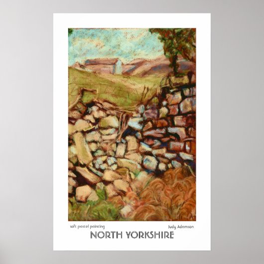 North Yorkshire Print of Poster (Voorkant)