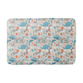 North Zee Cute Doodle Patroon Badmat (Voorkant)