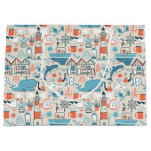 North Zee Cute Doodle Patroon Groot Cadeauzakje (Voorkant)