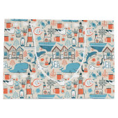 North Zee Cute Doodle Patroon Groot Cadeauzakje (Achterkant)