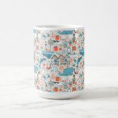 North Zee Cute Doodle Patroon Koffiemok (Center)