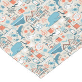 North Zee Cute Doodle Patroon Korte Tafelloper (Hoek)