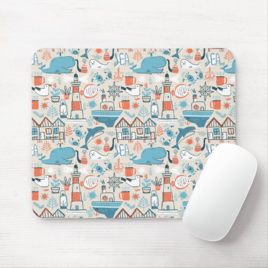 North Zee Cute Doodle Patroon Muismat (Met muis)