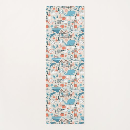 North Zee Cute Doodle Patroon Yogamat (Voorkant)
