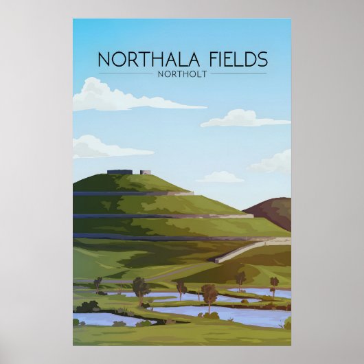 Northala Fields Londen Reisposter Poster (Voorkant)