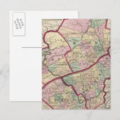 Northampton, Carbon, Monroe, provincie Lehigh Briefkaart (Voorkant / Achterkant)
