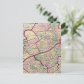 Northampton, Carbon, Monroe, provincie Lehigh Briefkaart (Staand voorkant)