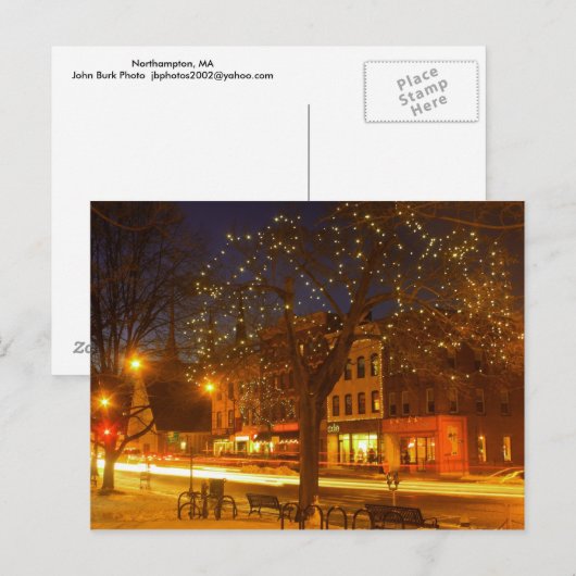 Northampton Downtown Lights Briefkaart (Voorkant / Achterkant)