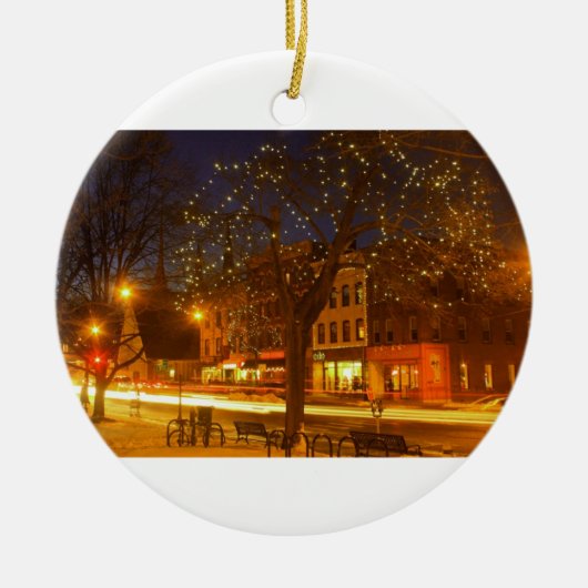 Northampton Downtown Lights Keramisch Ornament (Voorkant)