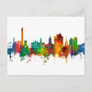 Northampton England Skyline Briefkaart