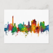Northampton England Skyline Briefkaart (Voorkant)