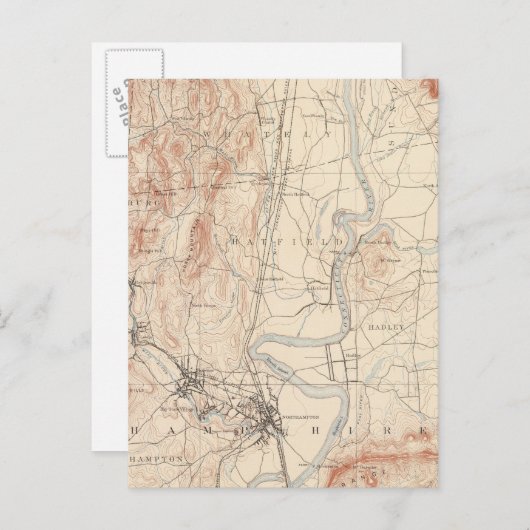 Northampton, Massachusetts Briefkaart (Voorkant / Achterkant)