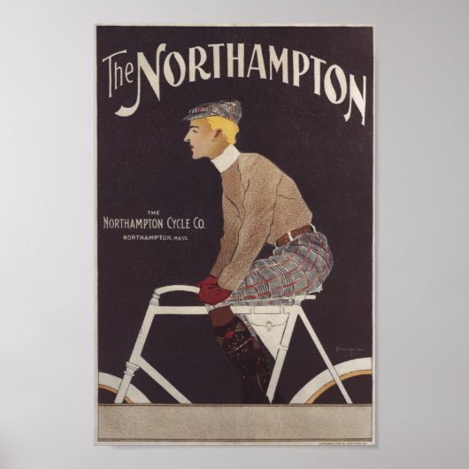  Northampton Poster voor fietsen en kunst (Voorkant)
