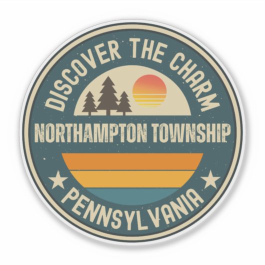 Northampton township, Pennsylvania Sticker (Voorkant)