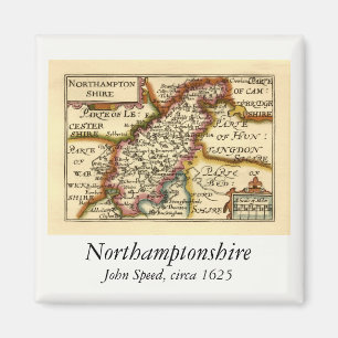 Northamptonshire County Engeland Antiquarische kaa Magneet