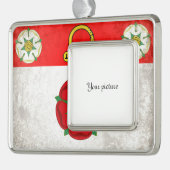 Northamptonshire Verzilverd Omlijst Ornament (Links)