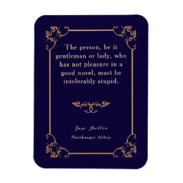 Northanger Abbey Jane Austen Regency Book Quote Magneet