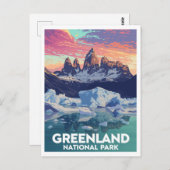 Northeast Greenland National Park Briefkaart (Voorkant / Achterkant)