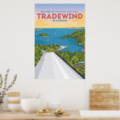 Northeast Summer Tradewind Aviation Poster (Keuken)
