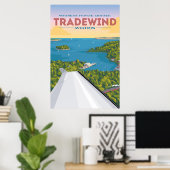 Northeast Summer Tradewind Aviation Poster (Thuiskantoor)