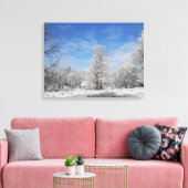 Northeast Winter Scene Canvas Afdruk (Insitu (Woonkamer))