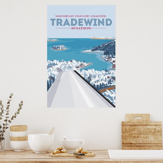Northeast Winter Tradewind Aviation Poster (Keuken)