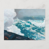 Northeaster (1895) van Winslow Homer - Overnight W Briefkaart (Voorkant)