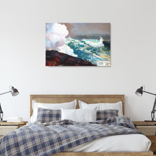 Northeaster van Winslow Homer 1895 Canvas Afdruk (Insitu (Slaapkamer))