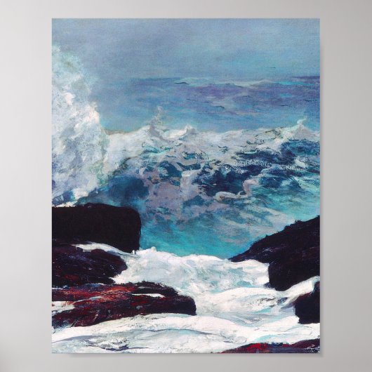 Northeaster van Winslow Homer Poster (Voorkant)