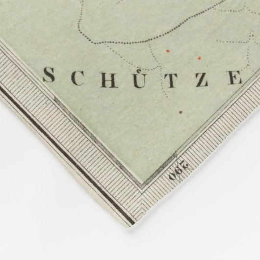 Norther Night Sky-kaart Fleece Deken (Hoek)