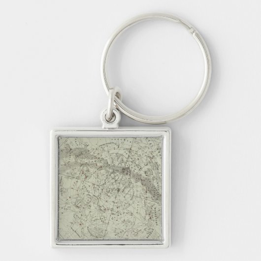 Norther Night Sky-kaart Sleutelhanger (Voorkant)