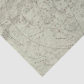 Norther Night Sky-kaart Tissuepapier (Detail)