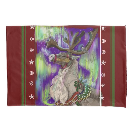 Norther Wonders Reindeer kerstKussensloop Kussensloop (Voorkant)