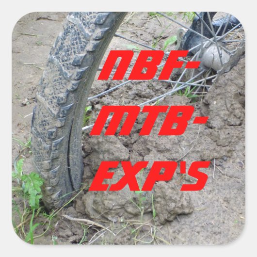 Northern Blackforest Mountainbike Explorers Vierkante Sticker (Voorkant)