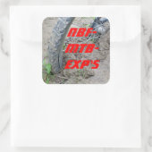 Northern Blackforest Mountainbike Explorers Vierkante Sticker (Tas)