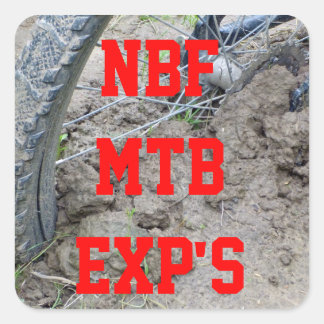 Northern Blackforest Mountainbike Explorers Vierkante Sticker