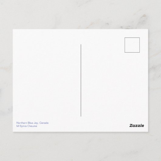 Northern Blue Jay Perching Birds Canada Briefkaart (Achterkant)