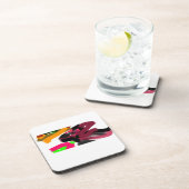  Northern Cardinal  autumn Bier Onderzetter (Rechterzijde)