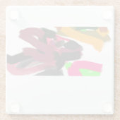  Northern Cardinal  autumn Glazen Onderzetter (Achterkant)