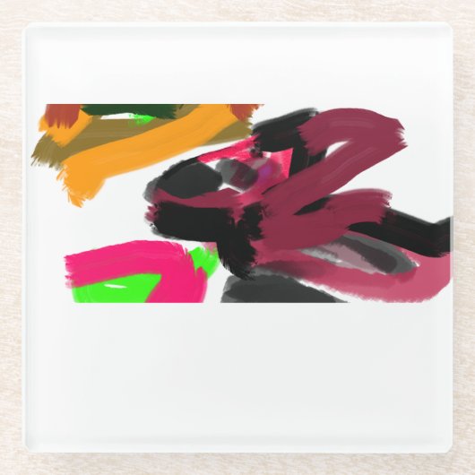 Northern Cardinal autumn Glazen Onderzetter (Voorkant)