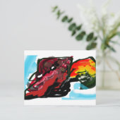 Northern Cardinal  Autumn joy Briefkaart (Staand voorkant)