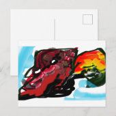 Northern Cardinal  Autumn joy Briefkaart (Voorkant / Achterkant)