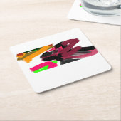 Northern Cardinal autumn Kartonnen Onderzetters (Schuin)