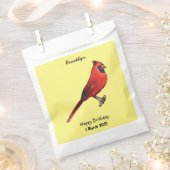 Northern cardinal bird cartoon illustratie bedankzakje (Geknipt)