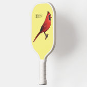 Northern cardinal bird cartoon illustratie pickleball paddle (Links)