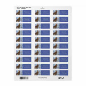 Northern Cardinal Photo-label Etiket (Full Sheet)