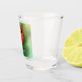 Northern Cardinal Shot Glass Glas (Rechts)